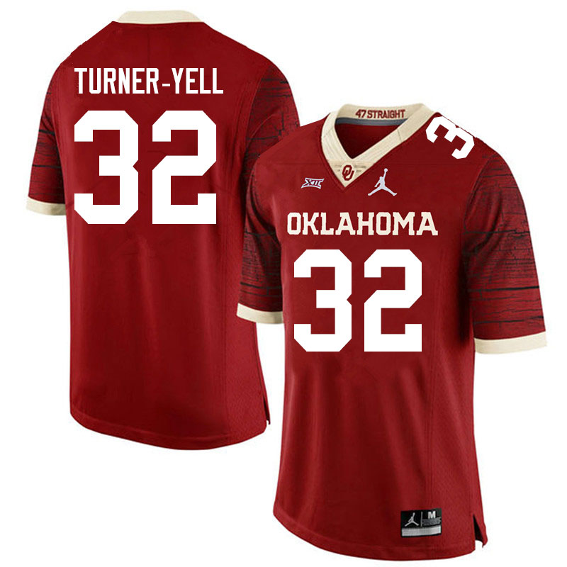 Men #32 Delarrin Turner-Yell Oklahoma Sooners Jordan Brand Limited College Football Jerseys Sale-Cri - Click Image to Close
